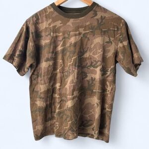Brown Camo Cotton Tee